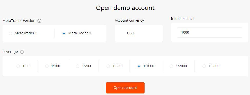 FBS Demo Account Setup